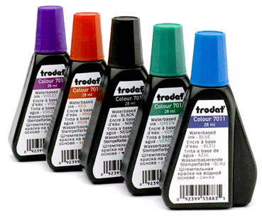 Trodat ink 28ml in Blue, Red, Green, Black, Violet Php230.00